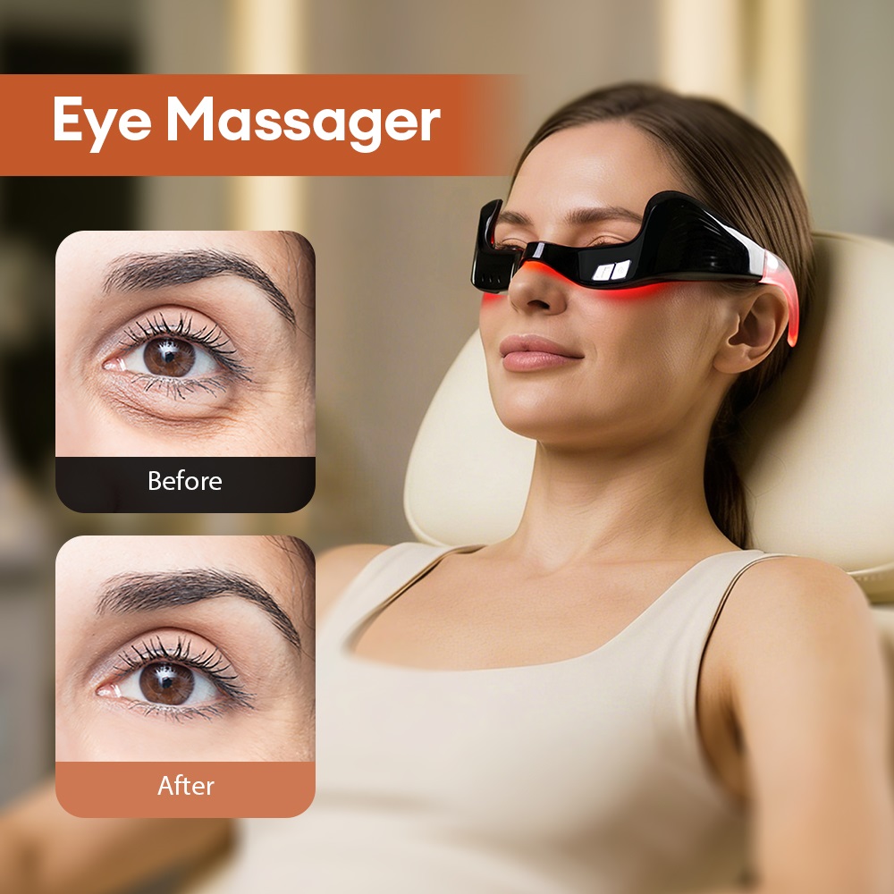 Light Therapy Glasses - Elektryczny masażer do oczu z terapią